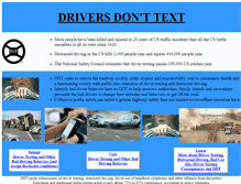 Tablet Screenshot of driversdonttext.com